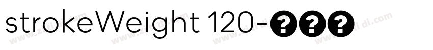 strokeWeight 120字体转换